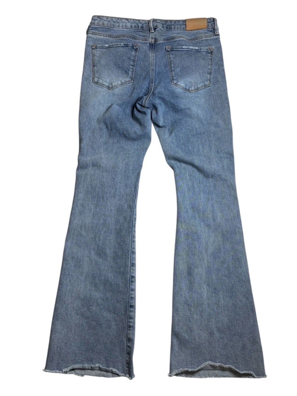 Dear John Womens Jaxton Boot Cut Mid Rise Raw Hem Split Side Seam Jeans 30 x 32 - Picture 2 of 11